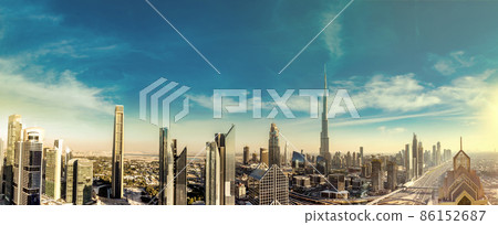 Aerial view of Dubai Aerial view of Dubai 86152687