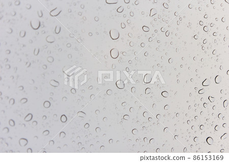 Water drops on glass Water drops on glass 86153169