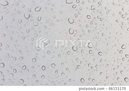 Water drops on glass 86153170