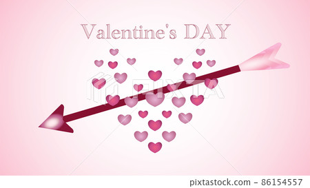 Valentine heart heart and arrow illustration 2 Valentine heart heart and arrow illustration 2 86154557