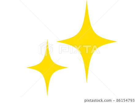Glitter, shiny, light, shining, shining, star, mark, emoji, cleanliness, clean, icon 86154793
