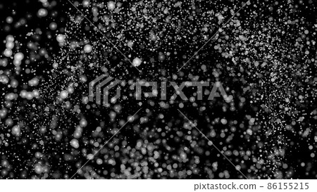 White Snow Falling on Isolated Black Background White Snow Falling on Isolated Black Background 86155215
