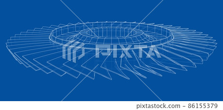 Turbine wheel concept outline Turbine wheel concept outline 86155379