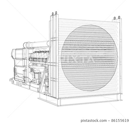 Large industrial diesel generator 86155619