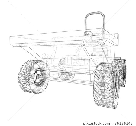 Dumper Truck. 3d illustration Dumper Truck. 3d illustration 86156143