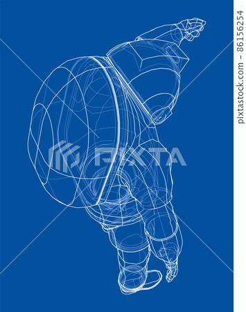Astronaut concept. 3d illustration Astronaut concept. 3d illustration 86156254
