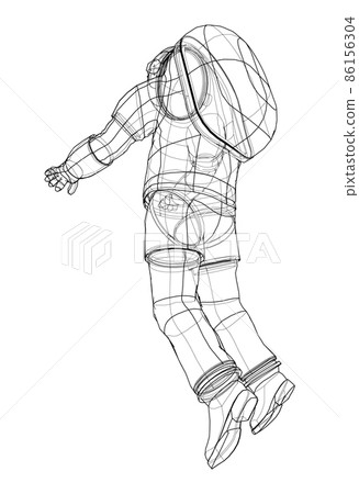 Astronaut concept. 3d illustration 86156304