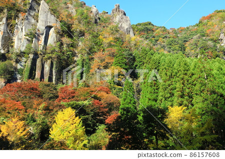Autumn leaves of Shinyabakei Ichimoku Hakkei Autumn leaves of Shinyabakei Ichimoku Hakkei 86157608
