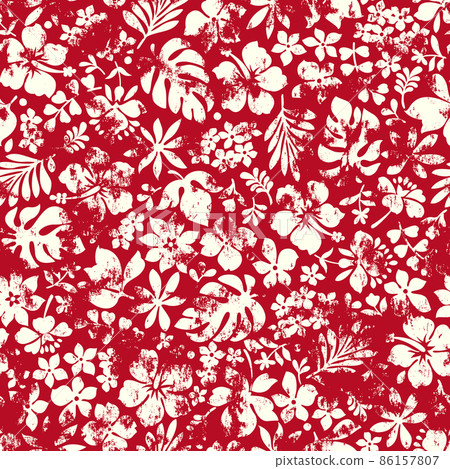Aloha pattern of tropical leaf, 86157807
