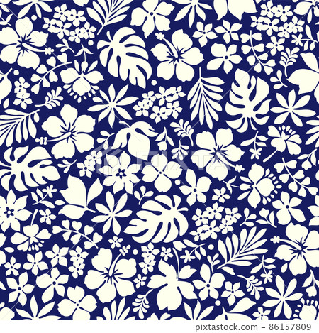 Aloha pattern of tropical leaf, 86157809