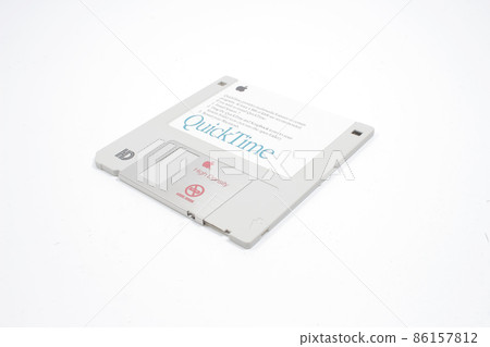 the Floppy Disk On the white background the Floppy Disk On the white background 86157812