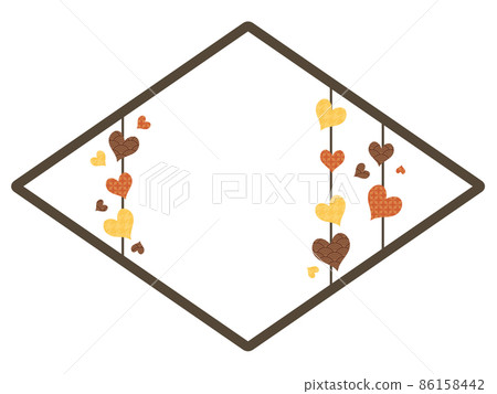 黃色日式心形鑽石框 黃色日式心形鑽石框 86158442