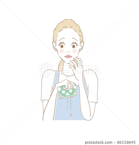 Housewife with an empty wallet 86158645