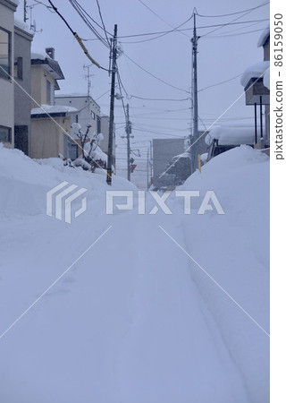 下大雪的札幌住宅區 下大雪的札幌住宅區 86159050