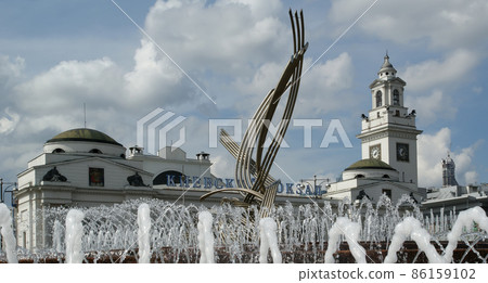 Kievsky train station, Moscow, Russia. 86159102