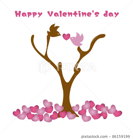 Valentine heart tree illustration Valentine heart tree illustration 86159199