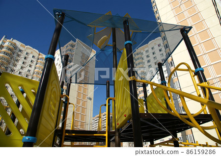 Playground snowy winters, Moscow, Russia Playground snowy winters, Moscow, Russia 86159286
