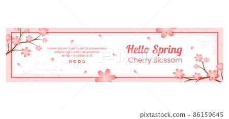 Spring with Blossom Sakura Flowers Banner Template Flat Illustration Editable of Square Background for Social Media or Greeting Card Spring with Blossom Sakura Flowers Banner Template Flat Illustration Editable of Square Background for Social Media or Greeting Card 86159645