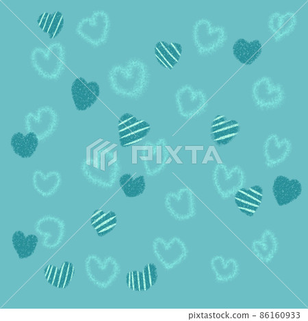 Blue background heart pattern Blue background heart pattern 86160933