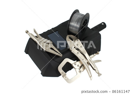 Welding protection mask, locking pliers and welding wire Welding protection mask, locking pliers and welding wire 86161147