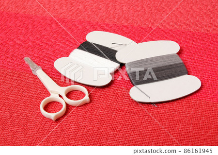 Thread, sewing, sewing tools, scissors, scissors, cutting, string, string, home economics 86161945