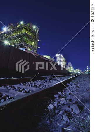 Factory night view Factory night view 86162130