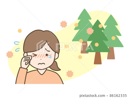 Itching of hay fever eyes Itching of hay fever eyes 86162335