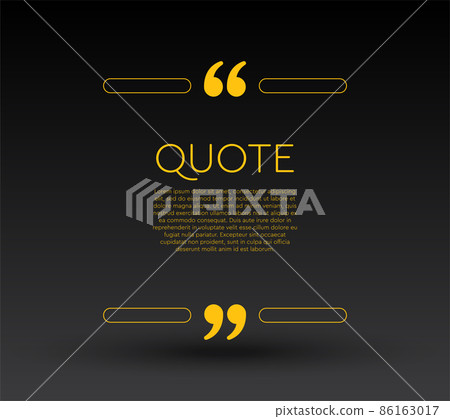 Quote speech bubble, text in brackets, frame 86163017