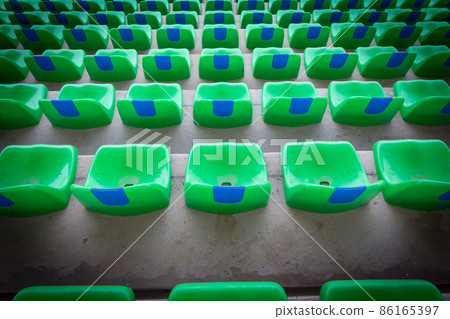 Chairs on the soccer field Chairs on the soccer field 86165397