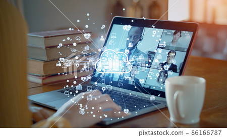 Cloud computing business network 86166787