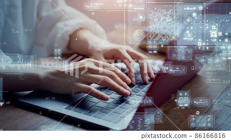 使用 PC 的女性數字化轉型 86166816