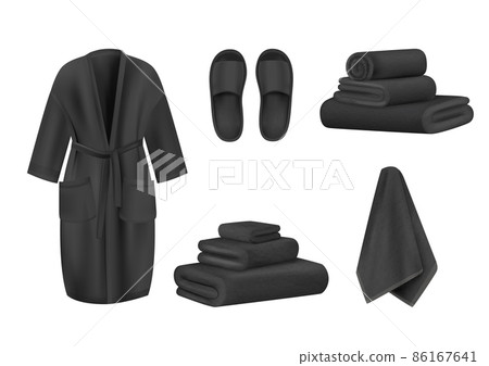Black Spa Clothing Set Black Spa Clothing Set 86167641