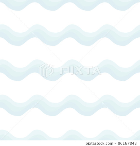 Blue water wave sea line pattern background vector illustration.  86167848