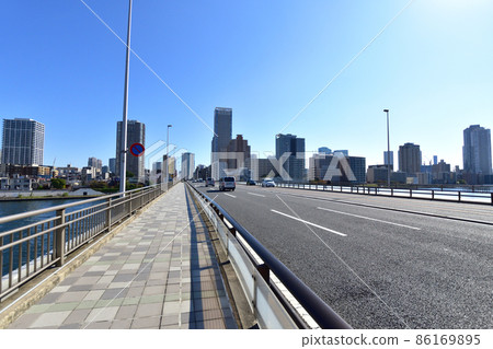 In 2021, the scenery of the Sumida River in Tokyo In 2021, the scenery of the Sumida River in Tokyo 86169895