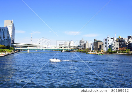 2021年東京隅田川風光 86169912