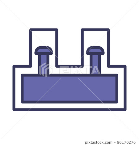 Electrical Connection Terminal Icon - Stock Illustration [86170276] - PIXTA