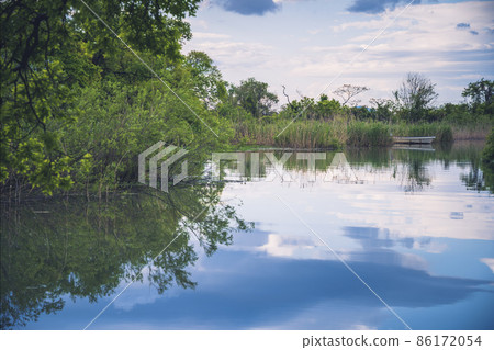 Photographed the mouth of Harie Okawa, Shinasahi-cho, Takashima City, Shiga Prefecture Photographed the mouth of Harie Okawa, Shinasahi-cho, Takashima City, Shiga Prefecture 86172054