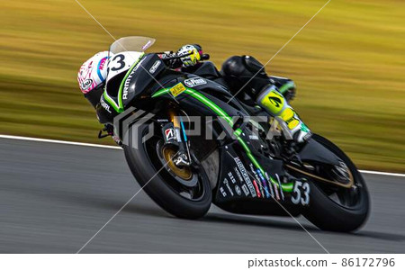 A bike that runs at a tremendous speed 86172796