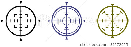 識別和瞄準目標的瞄準插圖 識別和瞄準目標的瞄準插圖 86172935