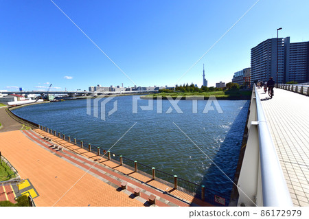 In 2021, the scenery of the Sumida River in Tokyo 86172979