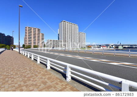 In 2021, the scenery of the Sumida River in Tokyo 86172983