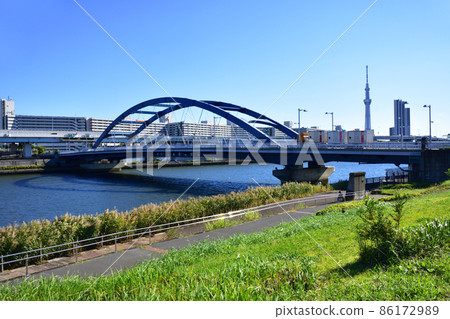 2021年東京隅田川風光 86172989