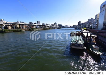In 2021, the scenery of the Sumida River in Tokyo 86173041