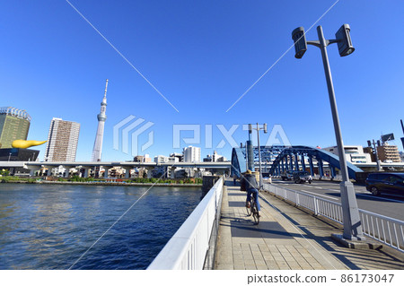 In 2021, the scenery of the Sumida River in Tokyo 86173047
