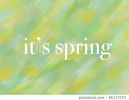 it's spring hand-painted art it's spring hand-painted art 86173572