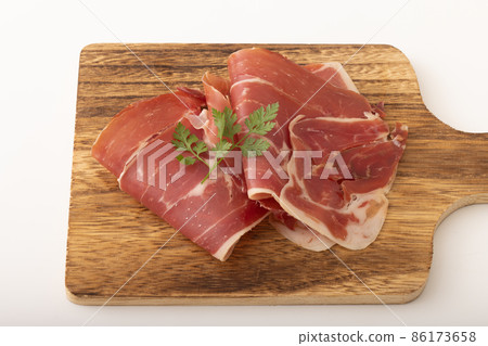 Hamon Serrano (slice) from Spain Hamon Serrano (slice) from Spain 86173658