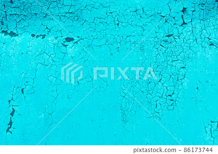 Blue old peeling paint steel cracked texture worn metal background surface weathered iron 86173744