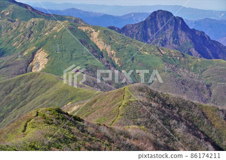 從朝日山到七鄉山和大元太山的山脊線 從朝日山到七鄉山和大元太山的山脊線 86174211