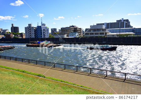 In 2021, the scenery of the Sumida River in Tokyo 86174217