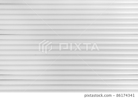White Horizontal Plastic Pattern Background Design Abstract Line Wall Surface 86174341